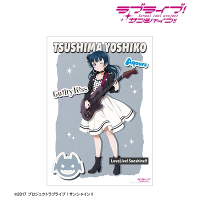 【アルマビアンカ】ラブライブ！サンシャイン！！ 描き下ろし 津島善子 The Blue Swell衣装ver. A3マット加工ポスター