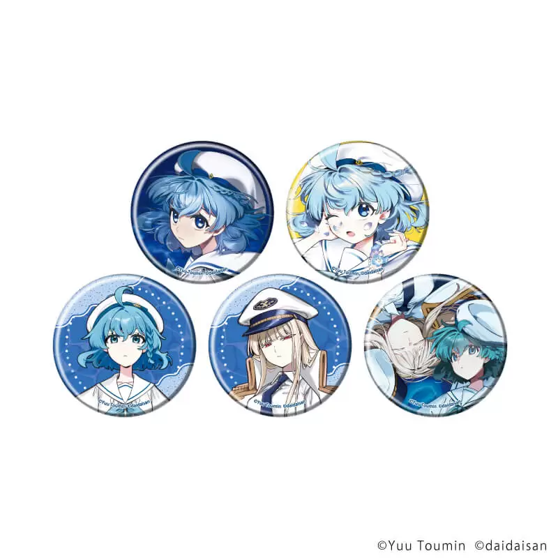 【A3】缶バッジ「アクアリウムは踊らない」01/ブラインド（全5種）（公式イラスト） 1BOX入数：5