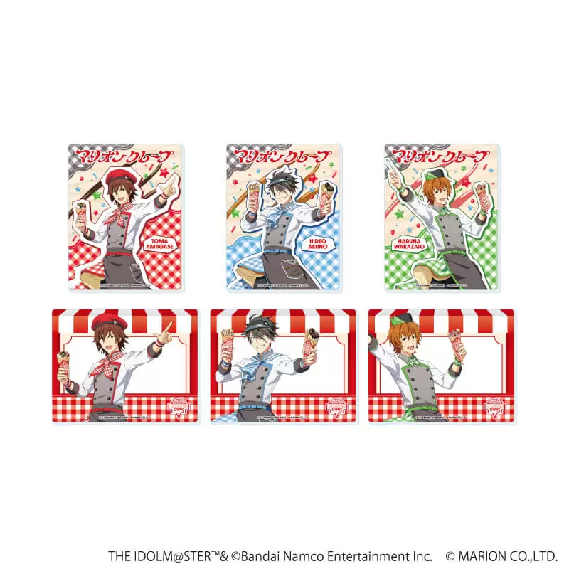 【A3】アクリルカード「アイドルマスター SideM」22/クレープ屋ver. トレーディング（全6種）（描き下ろしイラスト） 1BOX入数：6