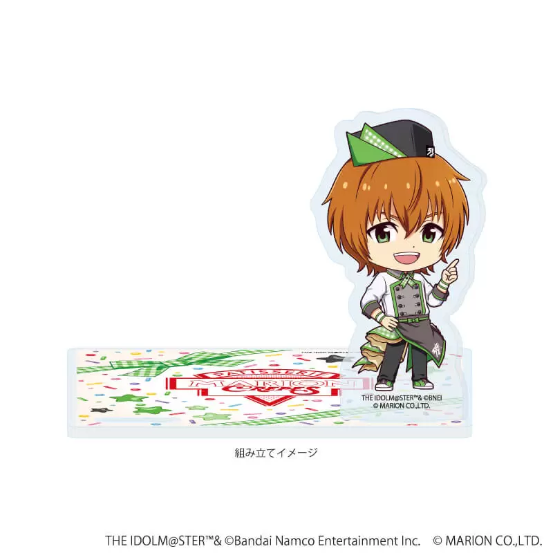 【A3】アクリルコースタースタンド「アイドルマスター SideM」03/若里 春名 クレープ屋ver.（ミニキャライラスト）