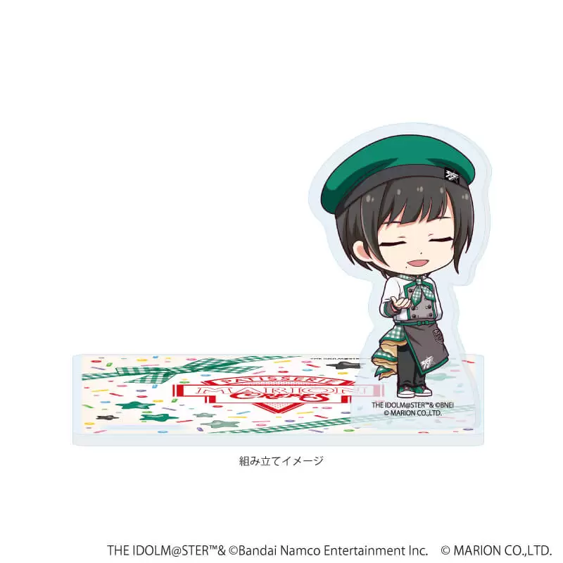【A3】アクリルコースタースタンド「アイドルマスター SideM」05/東雲 荘一郎 クレープ屋ver.（ミニキャライラスト）