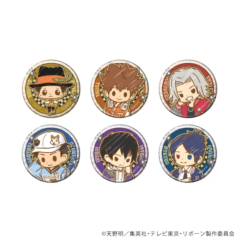 【A3】缶バッジ「家庭教師ヒットマンREBORN！」78/ブラインド（全6種）（グラフアートイラスト） 1BOX入数：6