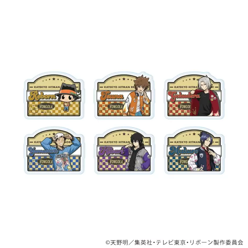 【A3】アクリルプレートバッジ「家庭教師ヒットマンREBORN！」03/ブラインド（全6種）（描き下ろしイラスト） 1BOX入数：6