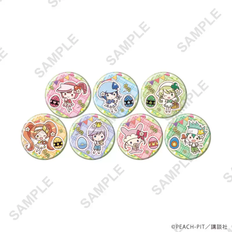 【A3】缶バッジ「しゅごキャラ！」40/ピクニックver. ブラインド（全7種）（グラフアートイラスト） 1BOX入数：7