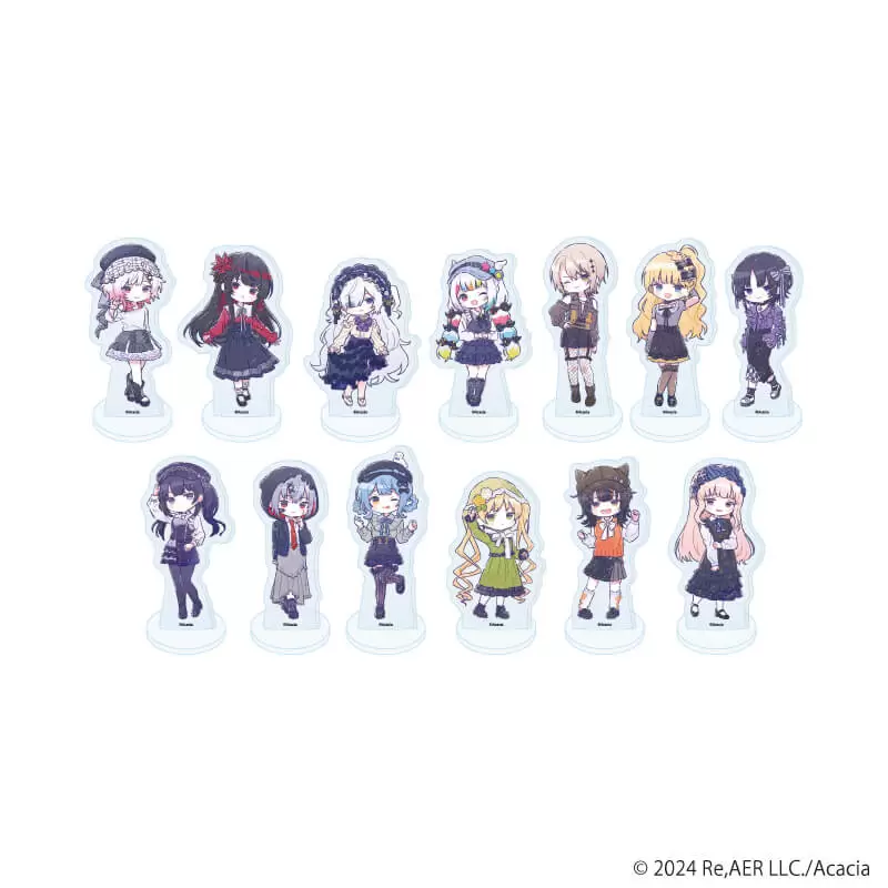 【A3】アクリルぷちスタンド「魔法少女ノ魔女裁判」02/ダークガーリーファッションver. ブラインド（全13種）（グラフアートイラスト） 1BOX入数：13