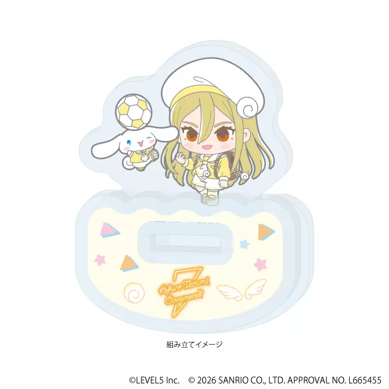 【A3】ゆらゆらアクリルスタンド「イナズマイレブン×サンリオキャラクターズ」08/亜風炉照美×シナモロール（コラボイラスト）