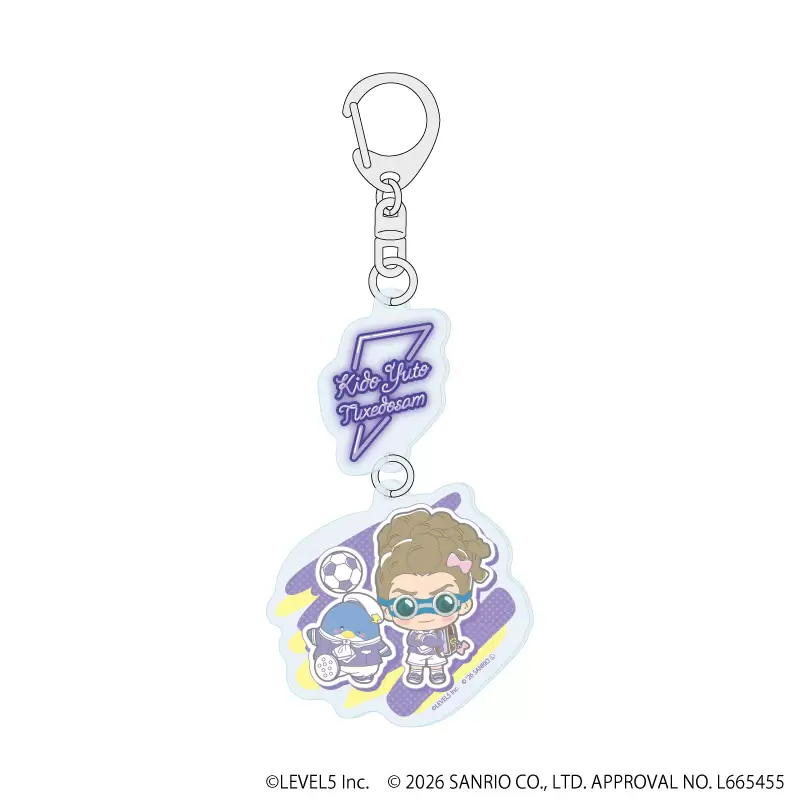 【A3】連結アクリルキーホルダー「イナズマイレブン×サンリオキャラクターズ」03/鬼道有人×タキシードサム（コラボイラスト）