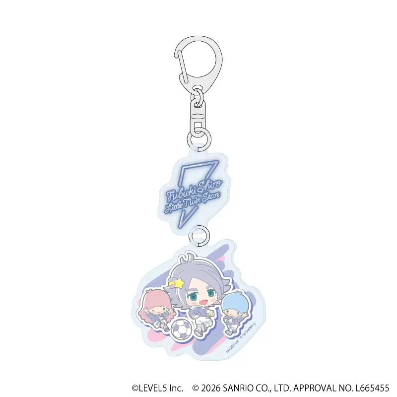 【A3】連結アクリルキーホルダー「イナズマイレブン×サンリオキャラクターズ」05/吹雪士郎×リトルツインスターズ（コラボイラスト）