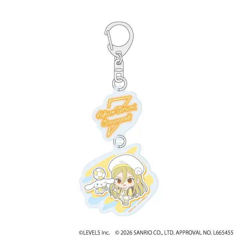 【A3】連結アクリルキーホルダー「イナズマイレブン×サンリオキャラクターズ」08/亜風炉照美×シナモロール（コラボイラスト）