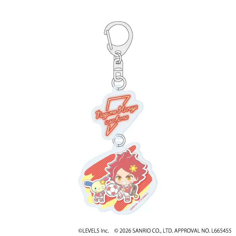 【A3】連結アクリルキーホルダー「イナズマイレブン×サンリオキャラクターズ」09/南雲晴矢×ウサハナ（コラボイラスト）