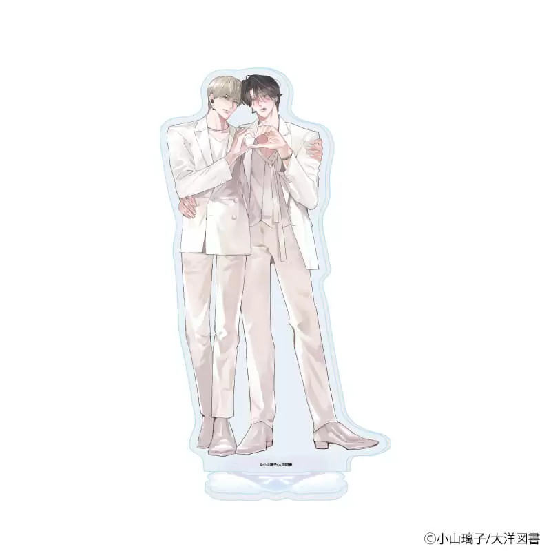 【A3】アクリルスタンド「小山璃子先生」02/「箱推しBLフェア～アイドルたちとのカフェタイム～」（描き下ろしイラスト）