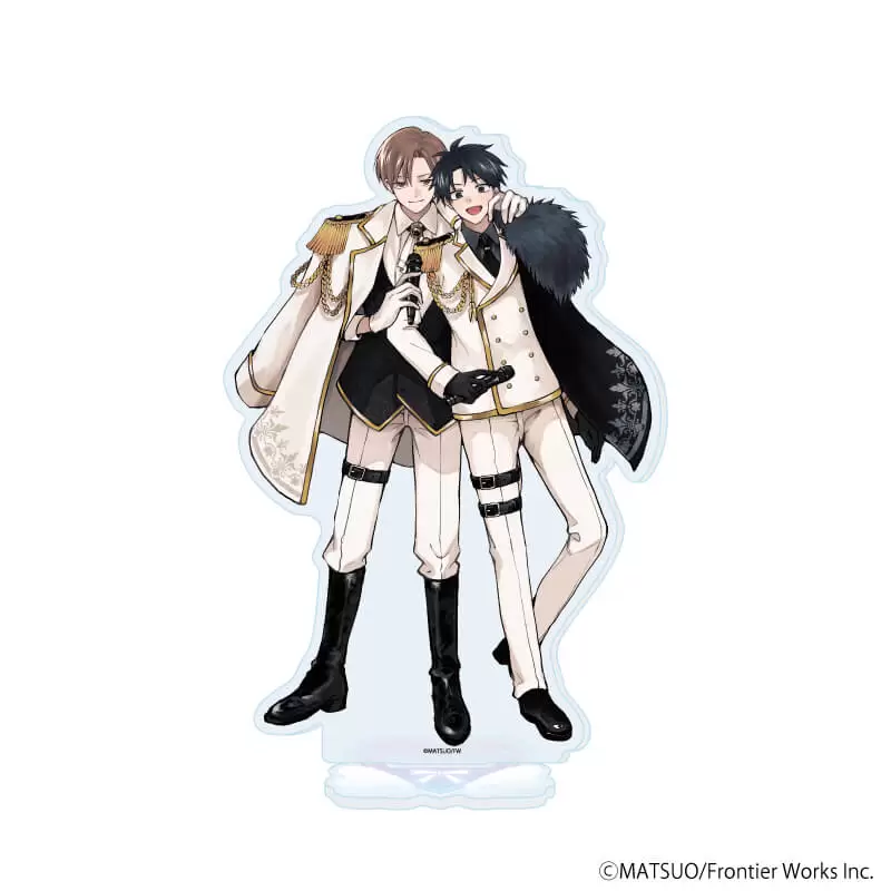 【A3】アクリルスタンド「まつお先生」01/「箱推しBLフェア～アイドルたちとのカフェタイム～」（描き下ろしイラスト）