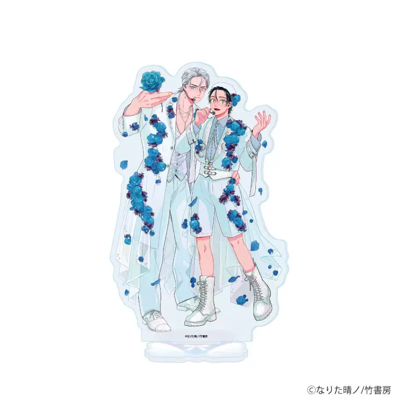 【A3】アクリルスタンド「なりた晴ノ先生」01/「箱推しBLフェア～アイドルたちとのカフェタイム～」（描き下ろしイラスト）