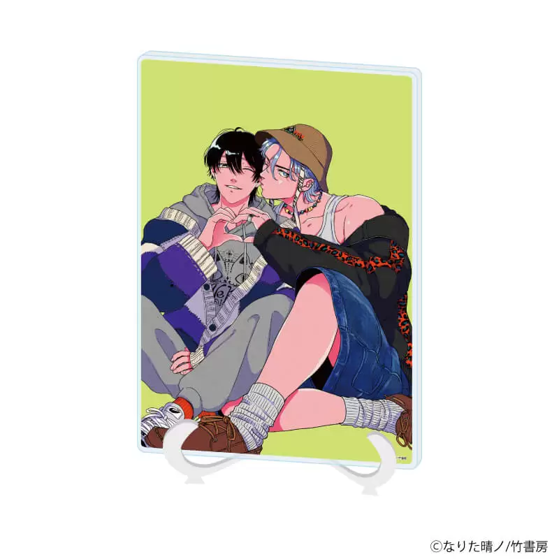 【A3】アクリルアートボード（A5サイズ）「なりた晴ノ先生」01/「箱推しBLフェア～アイドルたちとのカフェタイム～」（公式イラスト）