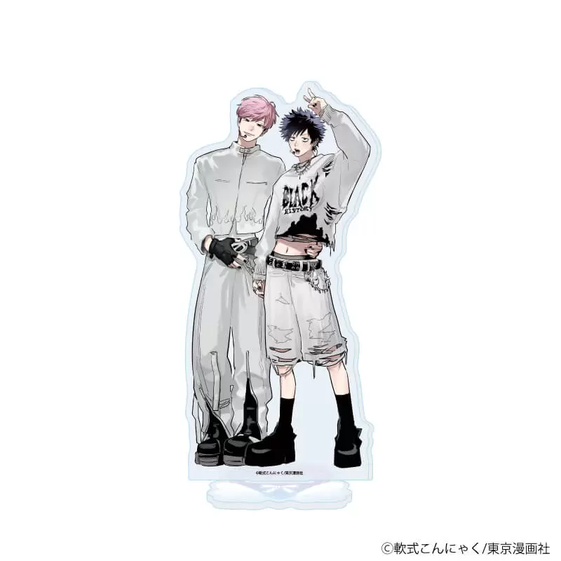 【A3】アクリルスタンド「軟式こんにゃく先生」01/「箱推しBLフェア～アイドルたちとのカフェタイム～」（描き下ろしイラスト）