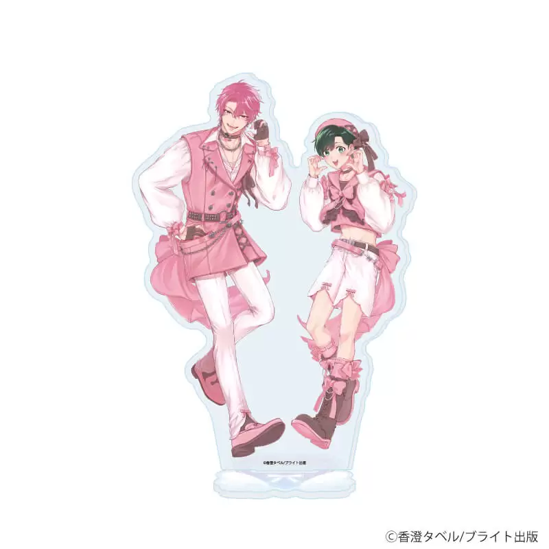 【A3】アクリルスタンド「香澄タベル先生」01/「箱推しBLフェア～アイドルたちとのカフェタイム～」（描き下ろしイラスト）