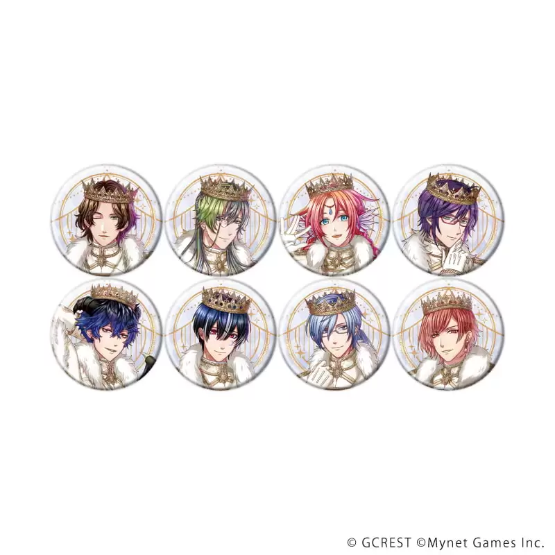 【A3】ホログラム缶バッジ（57mm）「夢王国と眠れる100人の王子様」24/ブラインド（全8種）（公式イラスト） 1BOX入数：8