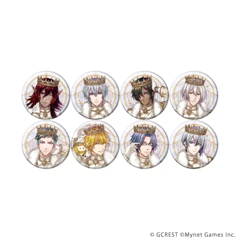 【A3】ホログラム缶バッジ（57mm）「夢王国と眠れる100人の王子様」25/ブラインド（全8種）（公式イラスト） 1BOX入数：8