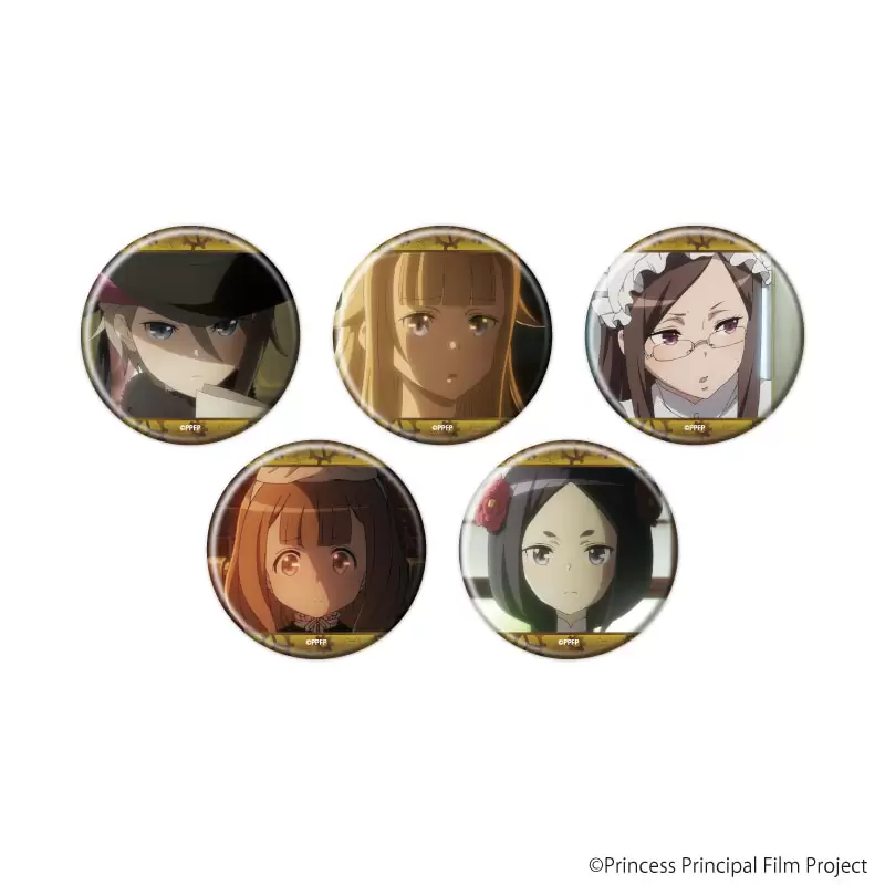 【A3】缶バッジ「プリンセス・プリンシパル Crown Handler」03/トレーディング（全5種）（場面写イラスト） 1BOX入数：5