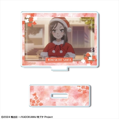 【ライセンスエージェント】青春ブタ野郎はサンタクロースの夢を見ない ミニアクリルスタンド デザイン08（ミニスカサンタ）