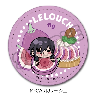 【シンクイノベーション】コードギアス 反逆のルルーシュ 第5弾 レザーバッジ（丸形） MーCA ルルーシュ