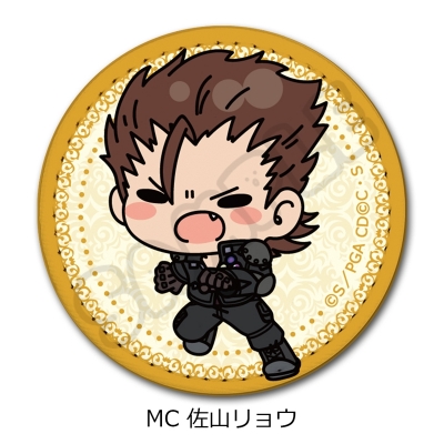 【シンクイノベーション】コードギアス 亡国のアキト レザーバッジ（丸形） MC 佐山リョウ