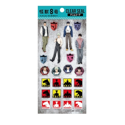 【エンスカイ】怪獣8号 クリアシール 1．デニムコーデ 1袋（※同一商品の入数）：12