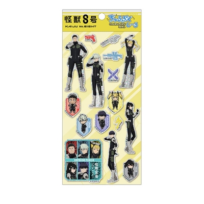 【エンスカイ】怪獣8号 ちゅるぷくしーる4 1袋（※同一商品の入数）：12