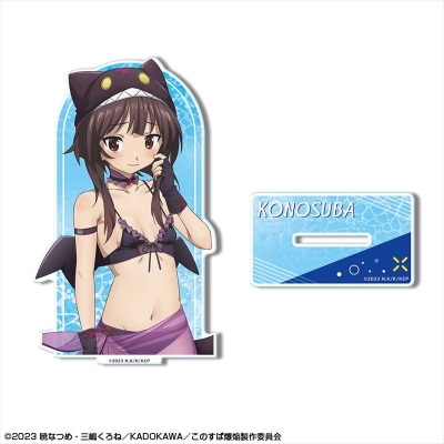 【ライセンスエージェント】この素晴らしい世界に爆焔を！ アクリルスタンド デザイン04（めぐみん/ちょむすけ風水着Ver./B）【描き下ろし】
