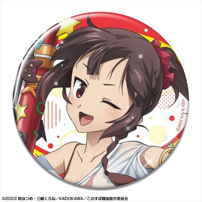 【ライセンスエージェント】この素晴らしい世界に爆焔を！ 缶バッジ デザイン03（めぐみん/Tシャツ水着Ver./B）【描き下ろし】