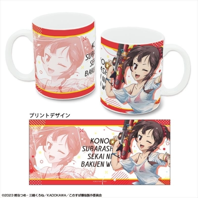 【ライセンスエージェント】この素晴らしい世界に爆焔を！ マグカップ デザイン01（めぐみん/Tシャツ水着Ver.）【描き下ろし】
