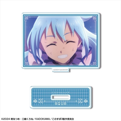 【ライセンスエージェント】この素晴らしい世界に祝福を！3 ミニアクリルスタンド デザイン02（アクア/A）