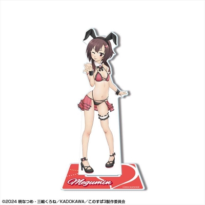 【ライセンスエージェント】この素晴らしい世界に祝福を！3 アクリルスタンド デザイン02（めぐみん/バニー風水着ver.）【描き下ろし】