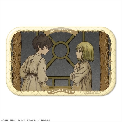 【ライセンスエージェント】「とんがり帽子のアトリエ」 長方形缶バッジ デザイン20（ココ＆アガット）