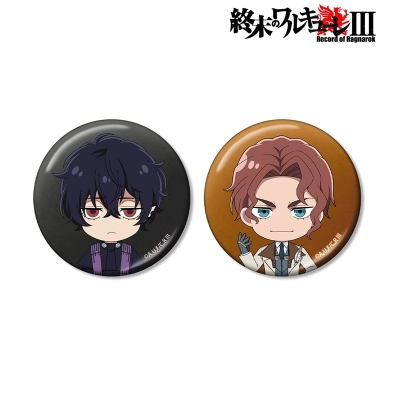 【アルマビアンカ】終末のワルキューレIII ベルゼブブ＆ニコラ・テスラ ちびキャラ メタリック缶バッジ2個セット