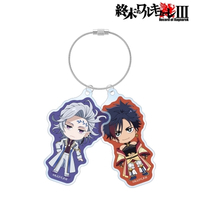 【アルマビアンカ】終末のワルキューレIII ハデス＆始皇帝 ちびキャラ 2連ワイヤーBIGアクリルキーホルダー
