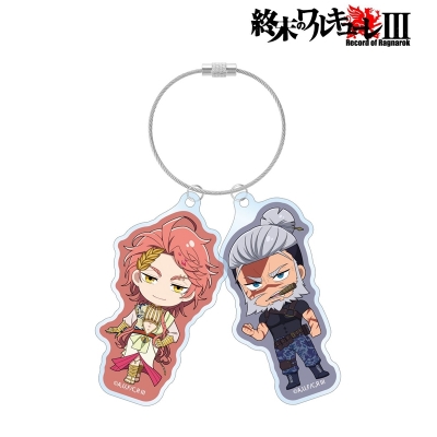 【アルマビアンカ】終末のワルキューレIII アポロン＆レオニダス王 ちびキャラ 2連ワイヤーBIGアクリルキーホルダー