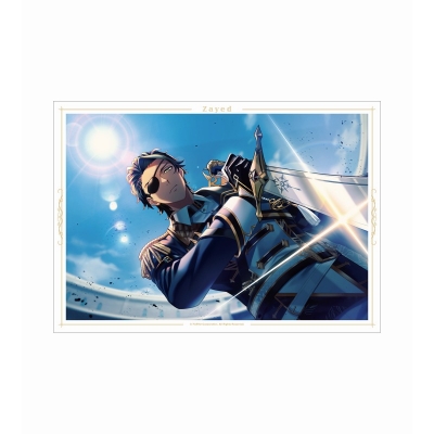 【アルマビアンカ】廻らぬ星のステラリウム ザイード 『フィクステラの双剣』 A3マット加工ポスター