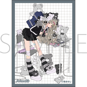 【ムービック】Arteveloカードスリーブ 棉きのし 「くまギャル」（art-031）