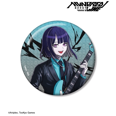 【アルマビアンカ】HUNDRED LINE -最終防衛学園- 描き下ろし 九十九今馬 ロックバンドver. 75mmグリッター缶バッジ