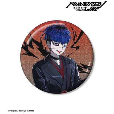 【アルマビアンカ】HUNDRED LINE -最終防衛学園- 描き下ろし 面影歪 ロックバンドver. 75mmグリッター缶バッジ