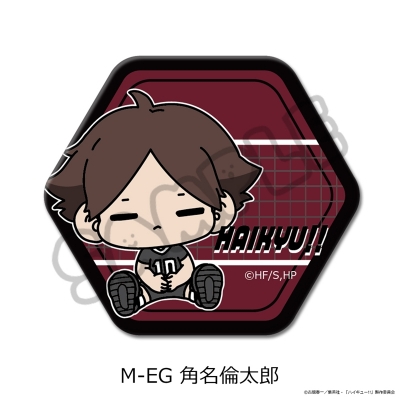 【シンクイノベーション】ハイキュー！！ 第11弾 六角形缶バッジ（mochocho） M-EG 角名倫太郎