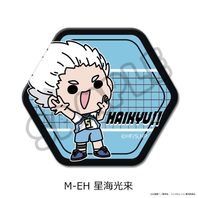 【シンクイノベーション】ハイキュー！！ 第11弾 六角形缶バッジ（mochocho） M-EH 星海光来