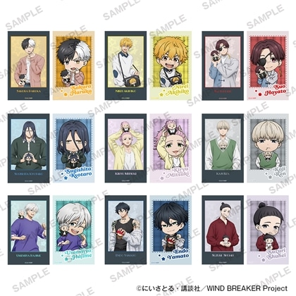 【KADOKAWA】TVアニメ「WIND BREAKER」ミニブロマイドコレクション ぬいぐるみといっしょver. 1BOX入数：9