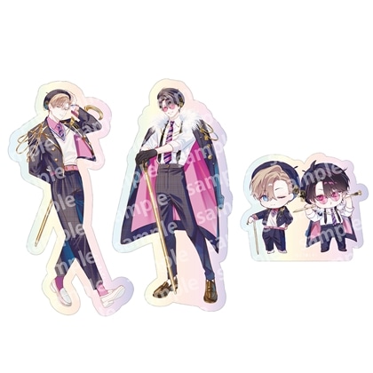 【KADOKAWA】オーロラステッカーセット PINK/NAVY TRAD. CLUB ver. エンドロールは地獄まで