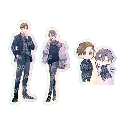 【KADOKAWA】オーロラステッカーセット PINK/NAVY TRAD. CLUB ver. 好いも甘いも
