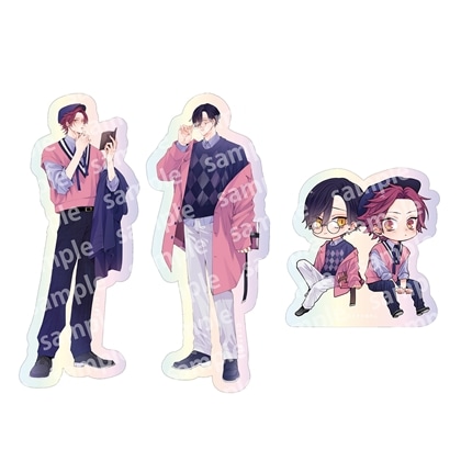 【KADOKAWA】オーロラステッカーセット PINK/NAVY TRAD. CLUB ver. ねこはねこらしくあれ
