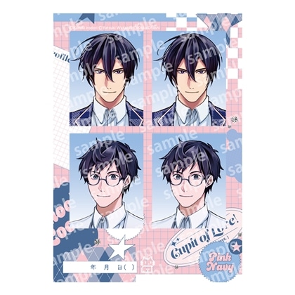 【KADOKAWA】プリントフォト風シール PINK/NAVY TRAD. CLUB ver. 異世界の沙汰は社畜次第
