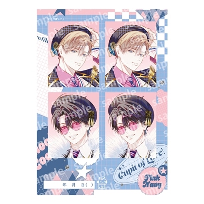 【KADOKAWA】プリントフォト風シール PINK/NAVY TRAD. CLUB ver. エンドロールは地獄まで