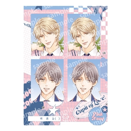 【KADOKAWA】プリントフォト風シール PINK/NAVY TRAD. CLUB ver. タクミくんシリーズ